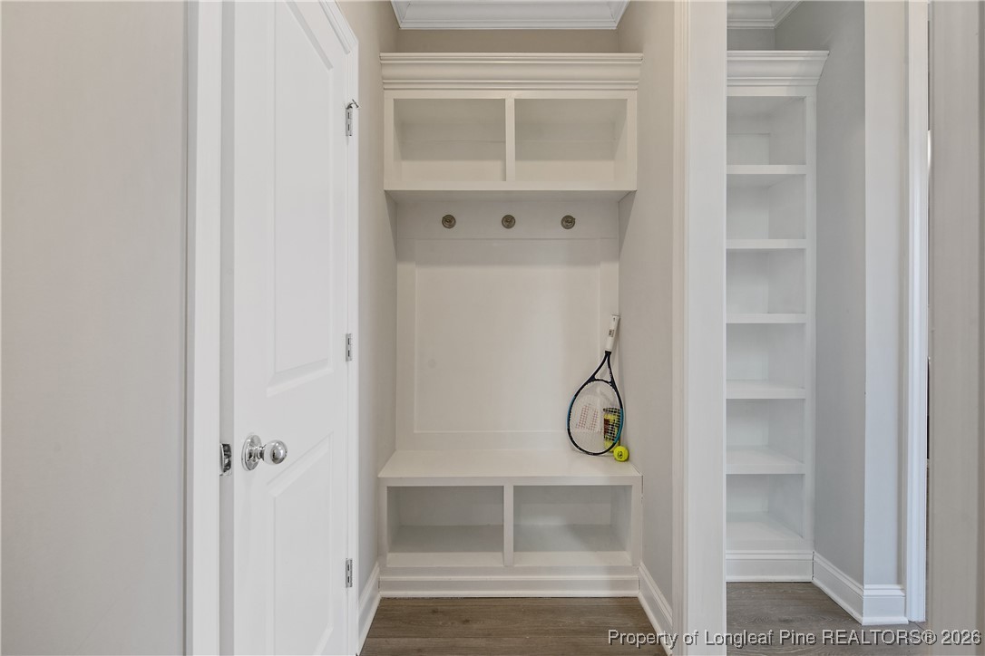 88 Spruce Hollow Circle Spring Lake, NC 28390 - Photo 7 of 48 a bathroom with a glass shower door