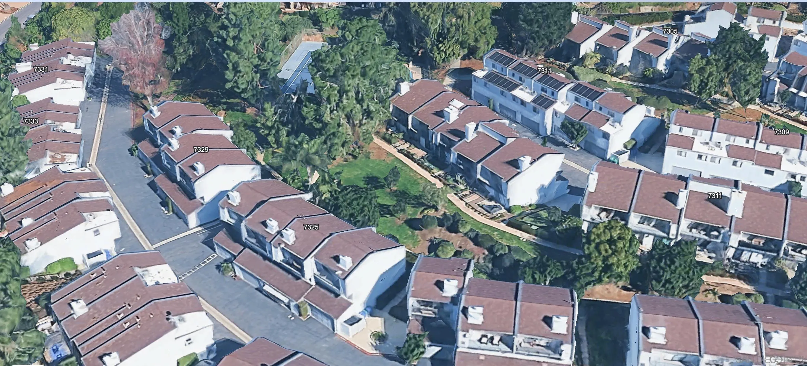 7325 Alicante Road, Unit A Carlsbad, CA 92009 - Photo 39 of 44 an aerial view of residential house with outdoor space and street view