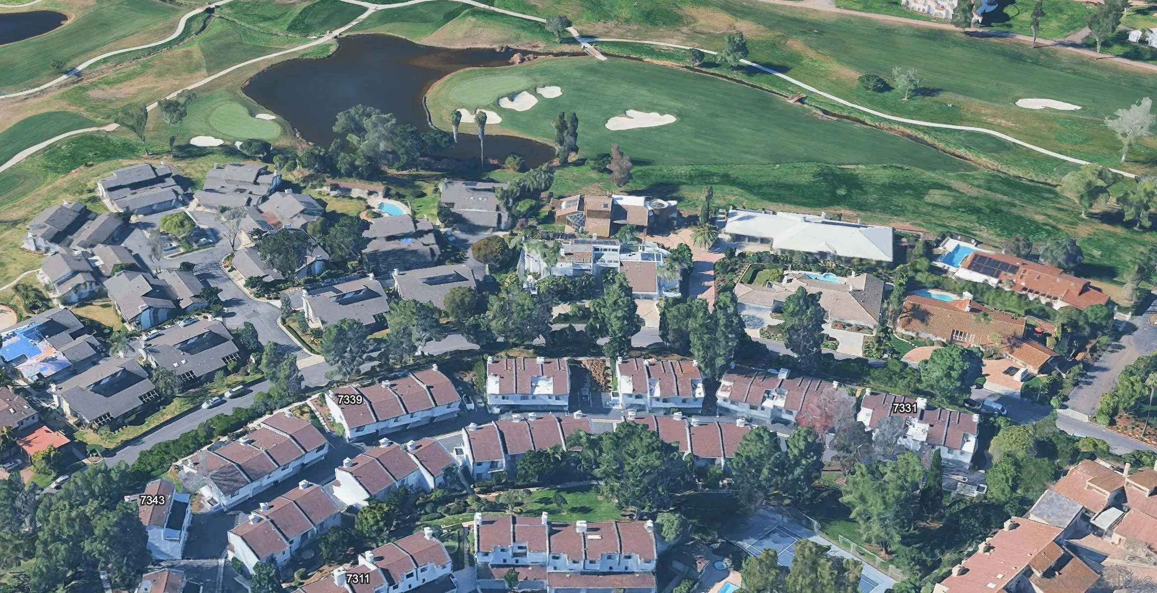 7325 Alicante Road, Unit A Carlsbad, CA 92009 - Photo 42 of 44 an aerial view of a house