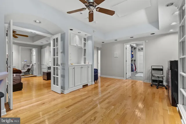a kitchen with a stove and a refrigerator