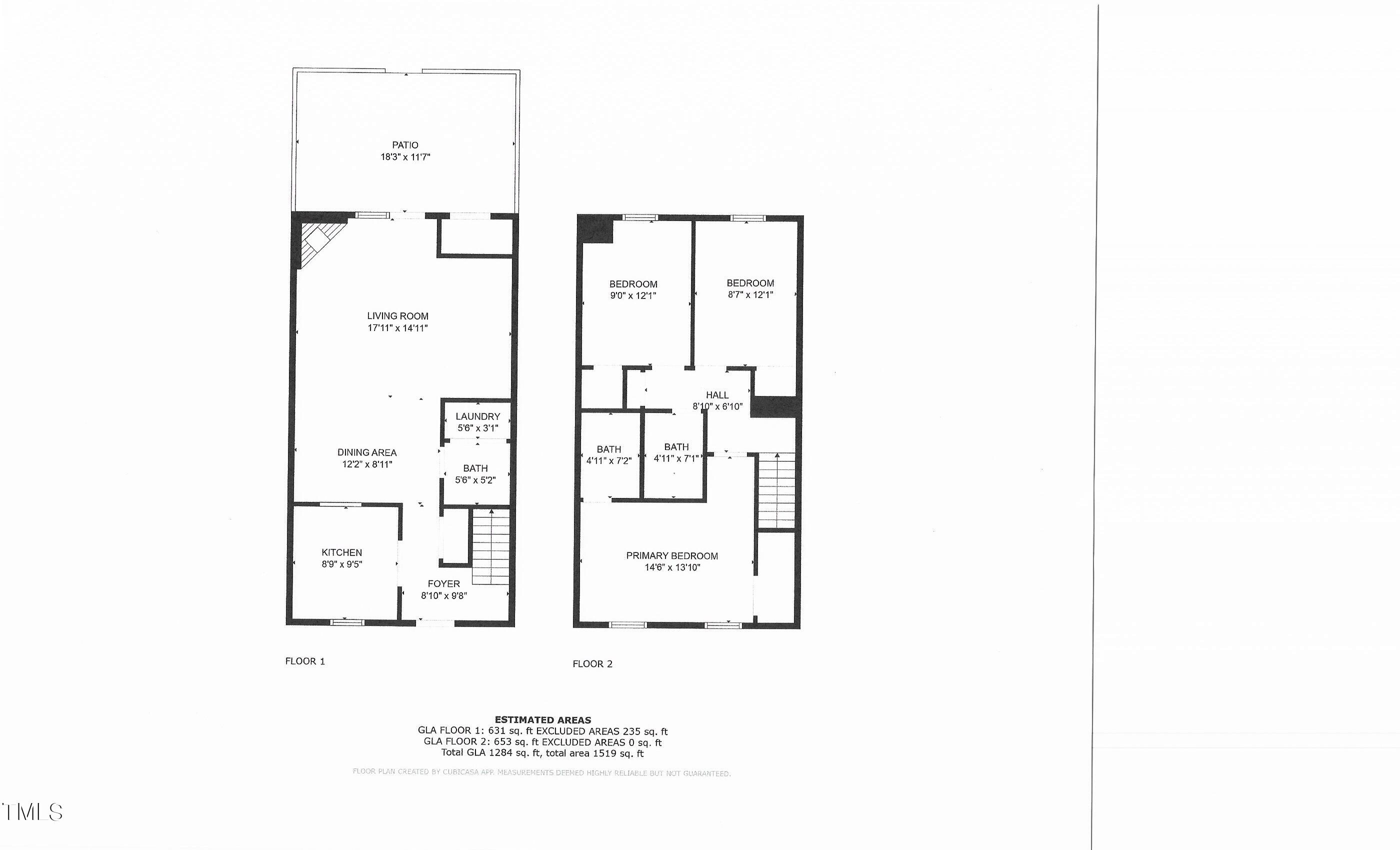 1706 Township Circle Raleigh, NC 27609 - Photo 38 of 38 1706 Township Circle FloorPlan
