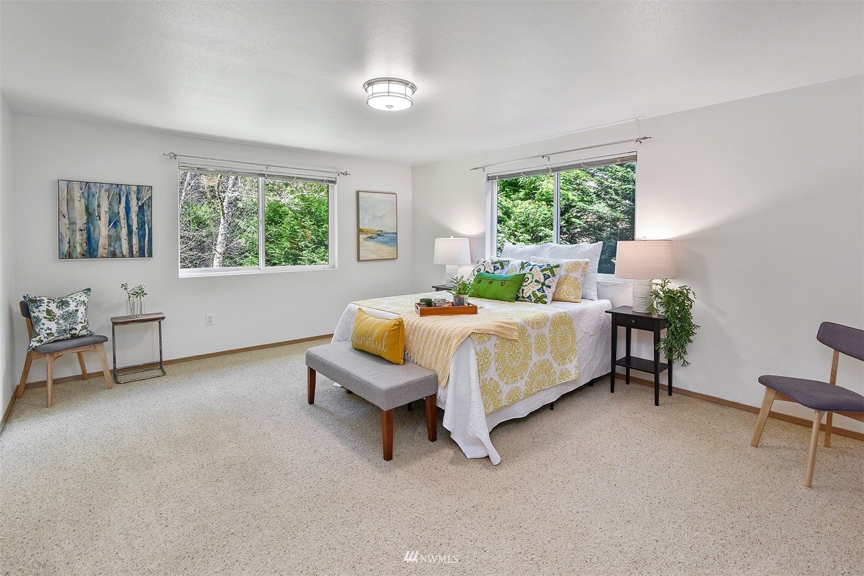 8963 Miller Road Northeast Bainbridge Island, WA 98110 - Photo 25 of 35 a bed room with a bed and a window