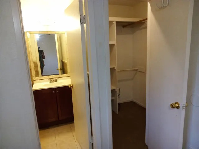 a view of walk in closet