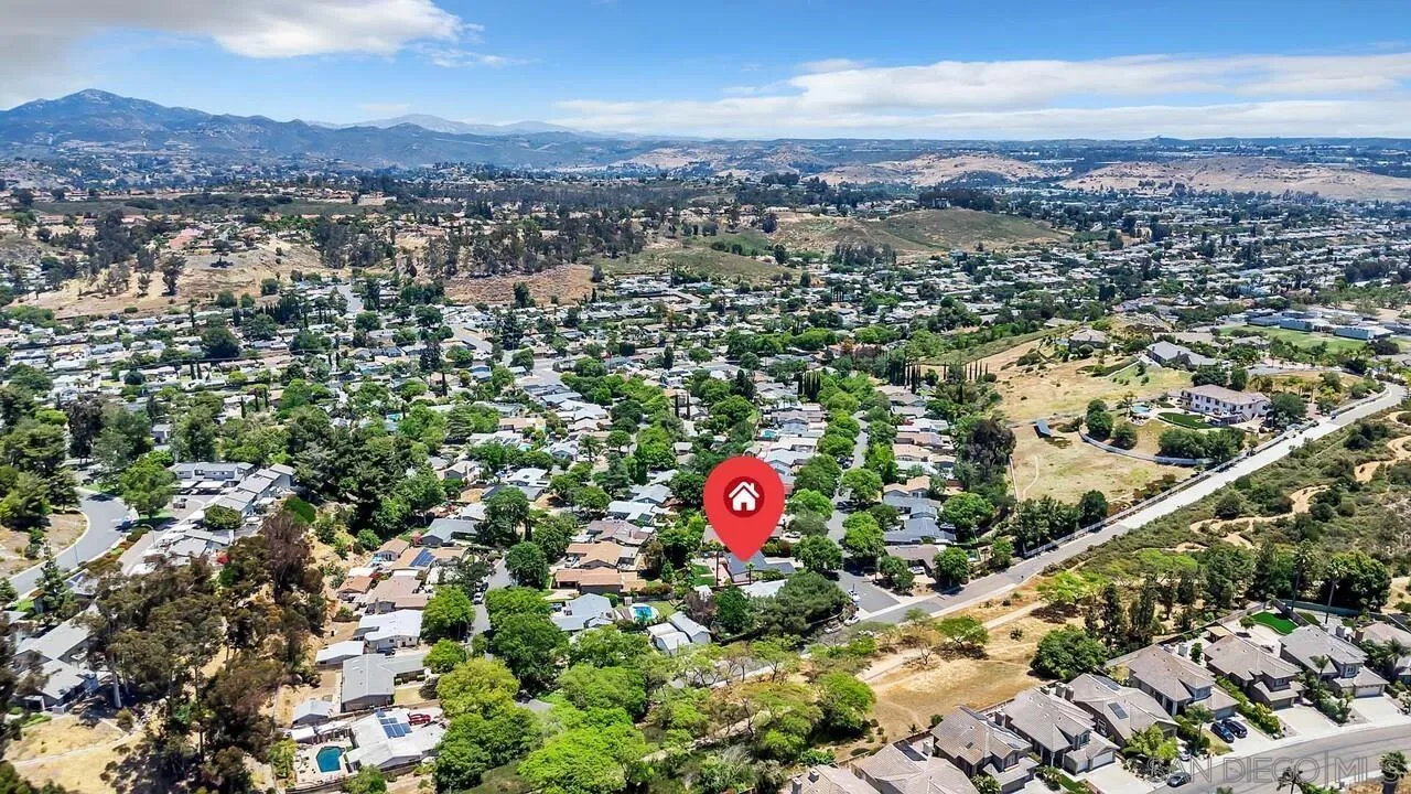 12208 Witt Road Poway, CA 92064 - Photo 40 of 43 an aerial view of residential house with an outdoor space