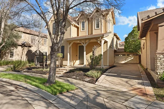 a front view of a house