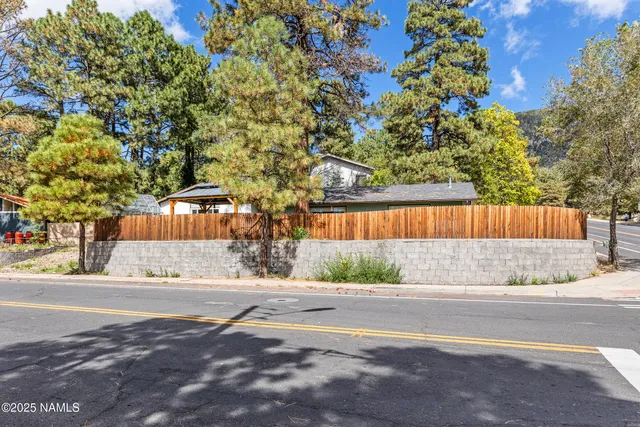 front view of a house with a street
