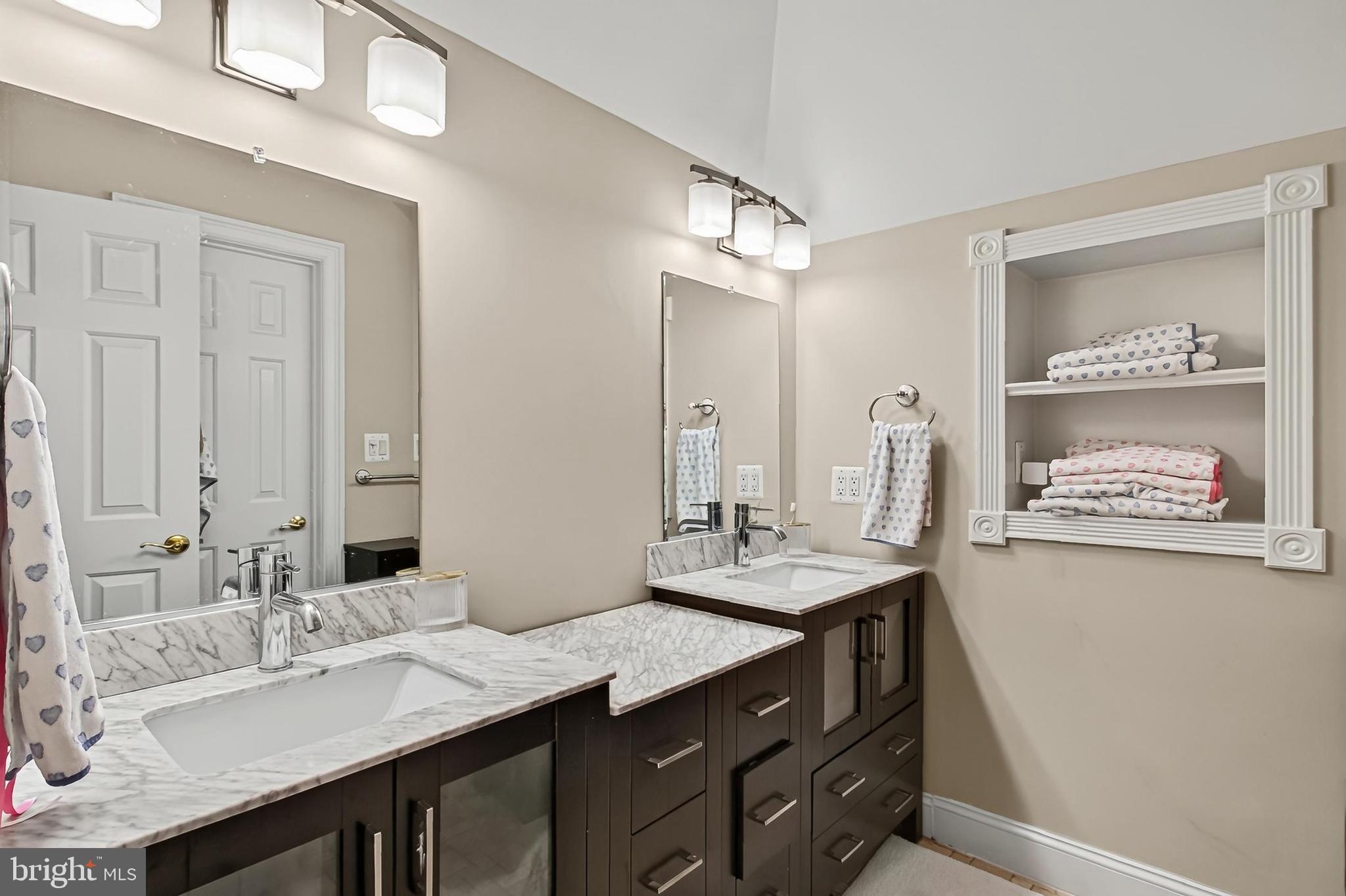 8836 Rommel Drive Lorton, VA 22079 - Photo 74 of 133 UL2: Full Bath Dual Vanities Stone countertops
