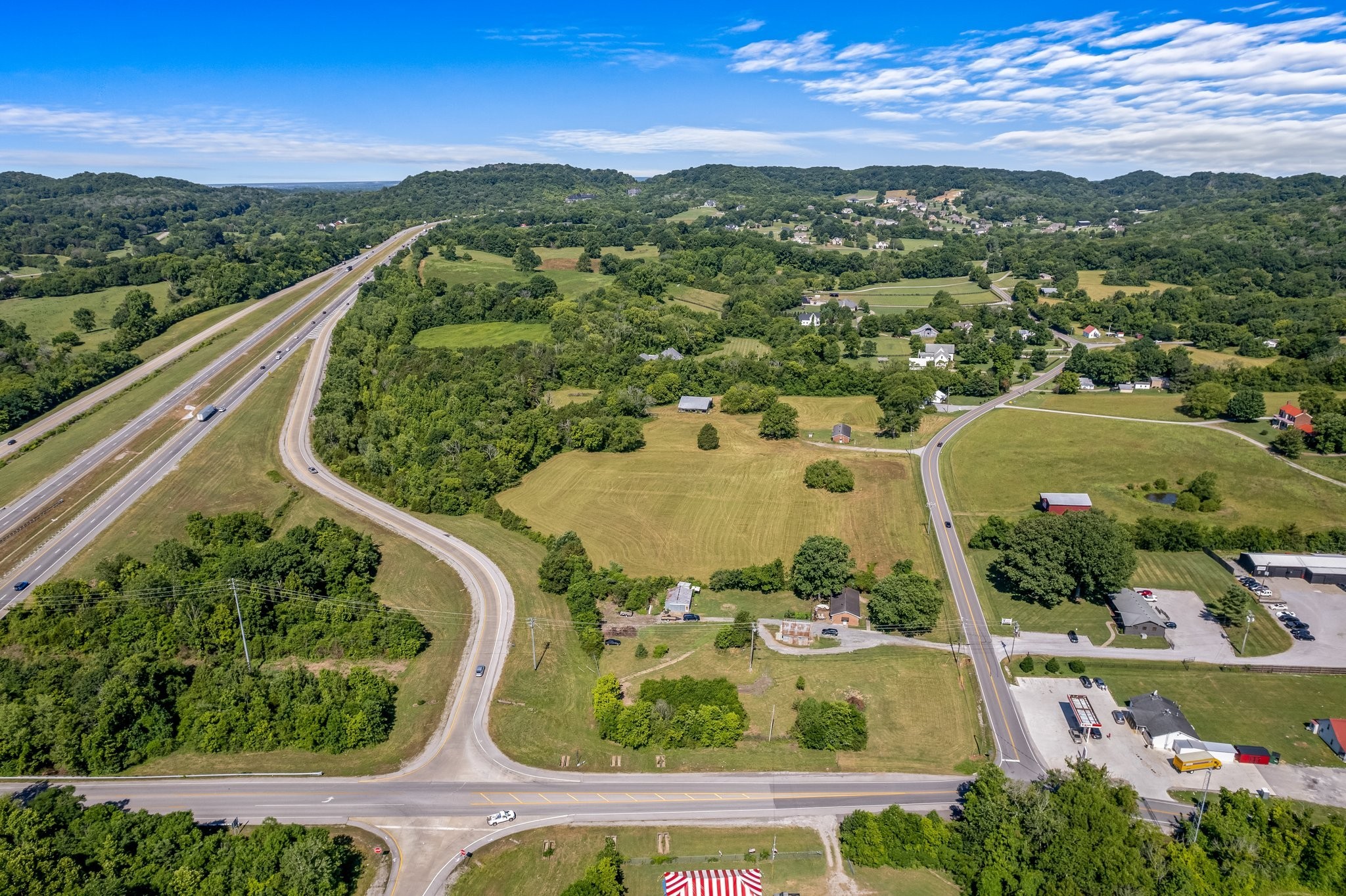 4767 Peytonsville Road Franklin, TN 37064 - Photo 5 of 35 an aerial view of residential houses with outdoor space and street view