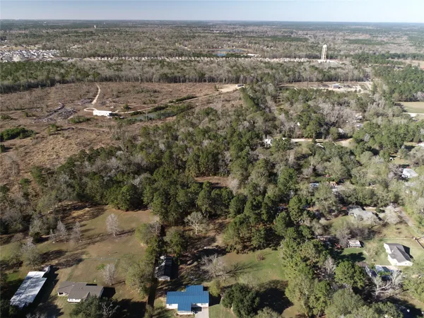 an aerial view of forest