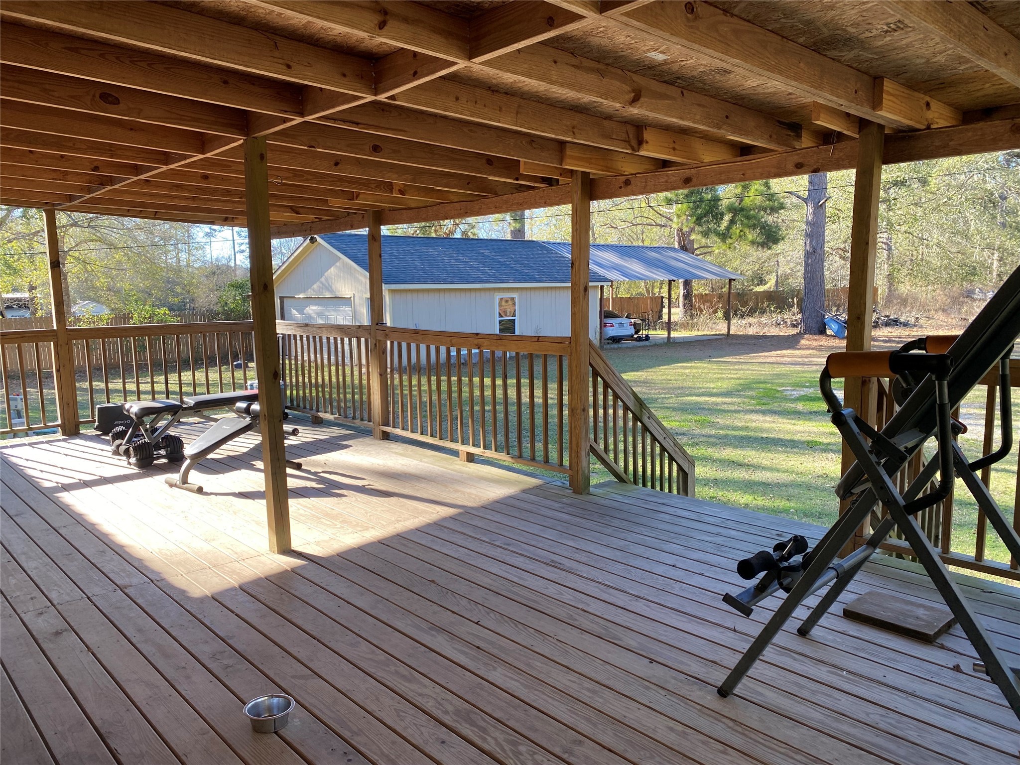 2581 Mann Road Conroe, TX 77303 - Photo 34 of 34 a view of a swimming pool with a patio