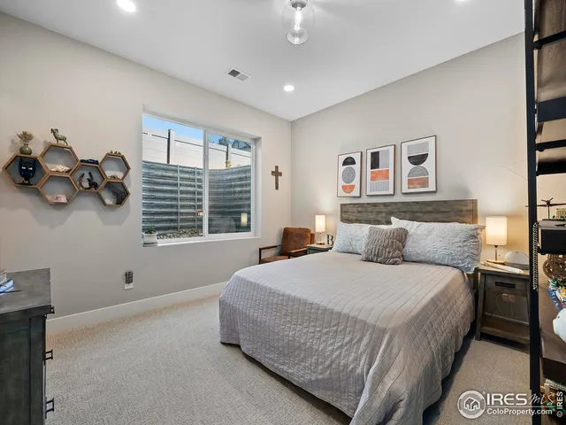 a view of a dining area with furniture