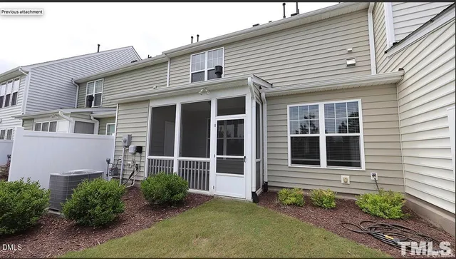a house view with a garden space