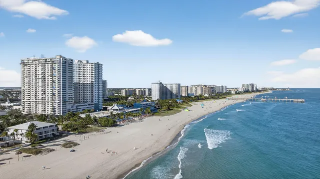 a view of a city with tall buildings