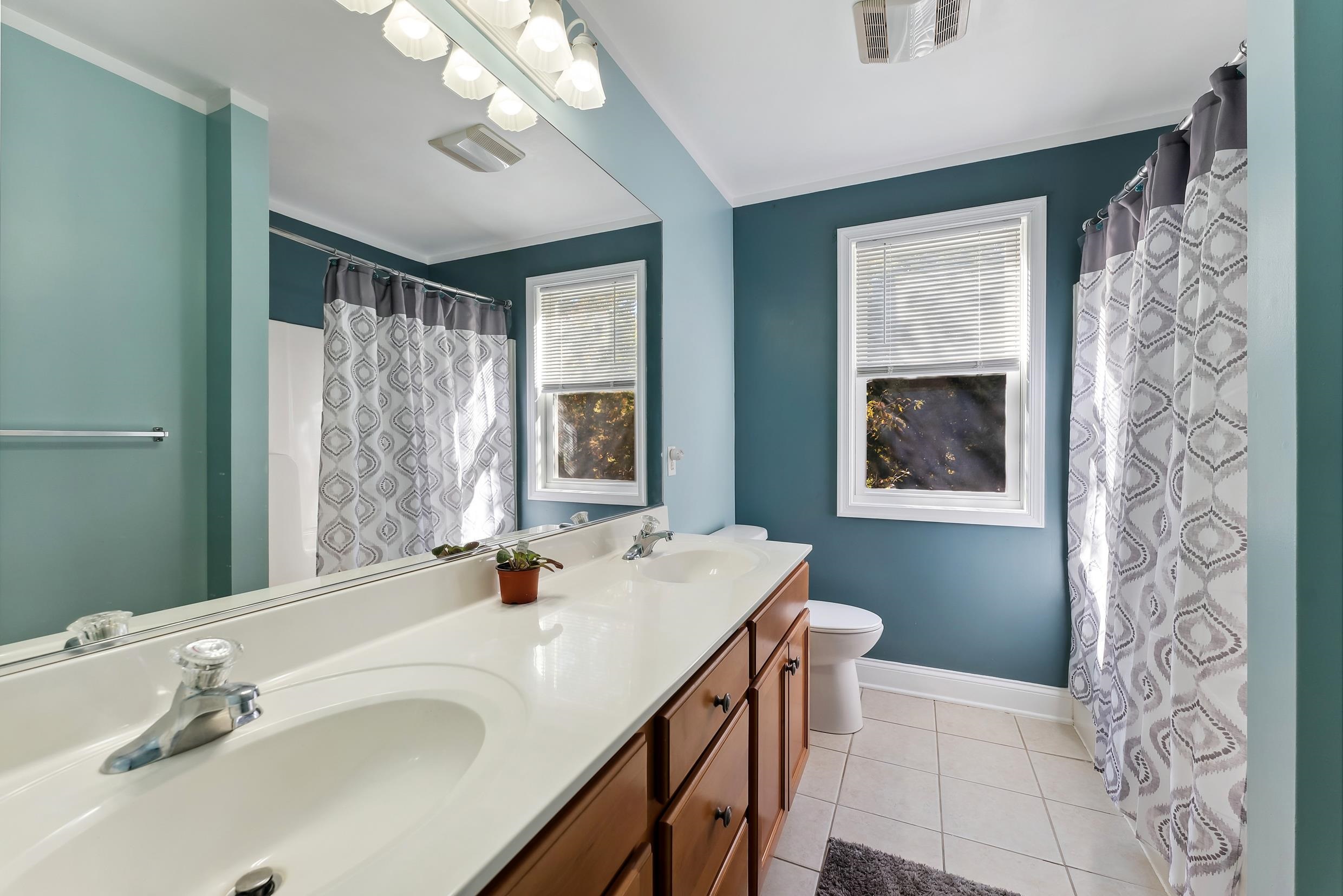 4 Mockingbird Woodbine, NJ 08270 - Photo 25 of 40 a en suite bathroom with a double vanity sink a mirror and a shower