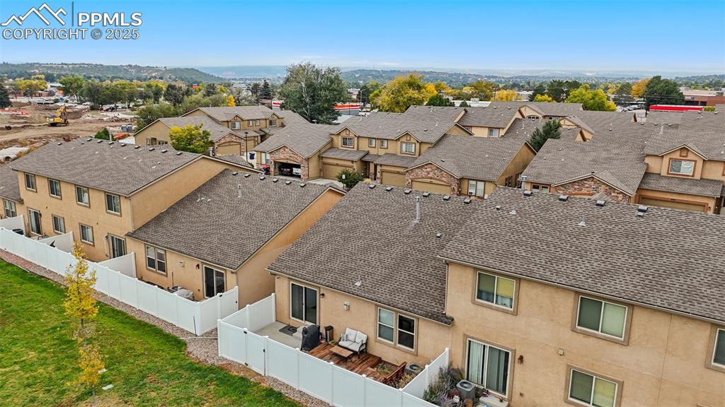 4139 Pk Hvn View Colorado Springs, CO 80917 - Photo 27 of 33 an aerial view of residential houses with outdoor space