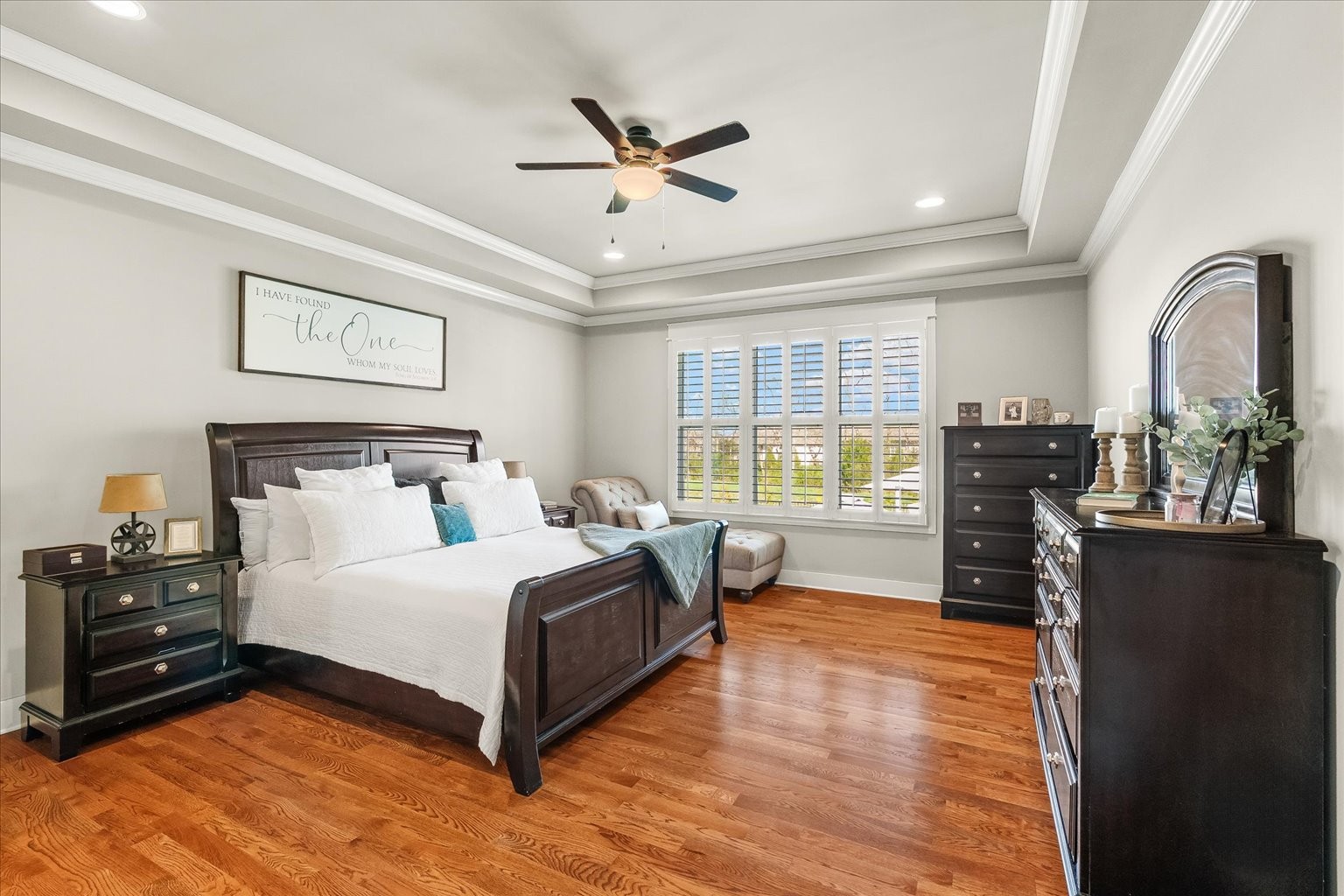 1032 Abbey Rd Way Spring Hill, TN 37174 - Photo 13 of 68 a bedroom with a bed and wooden floor