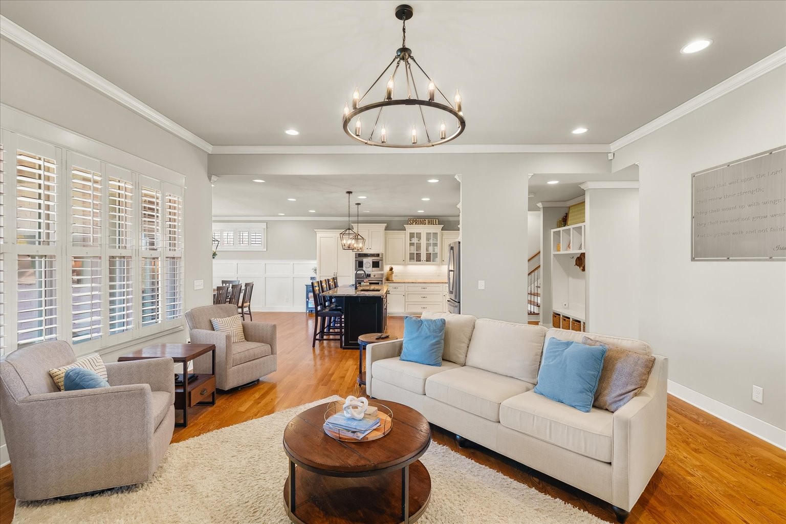 1032 Abbey Rd Way Spring Hill, TN 37174 - Photo 23 of 68 a living room with furniture and a large window