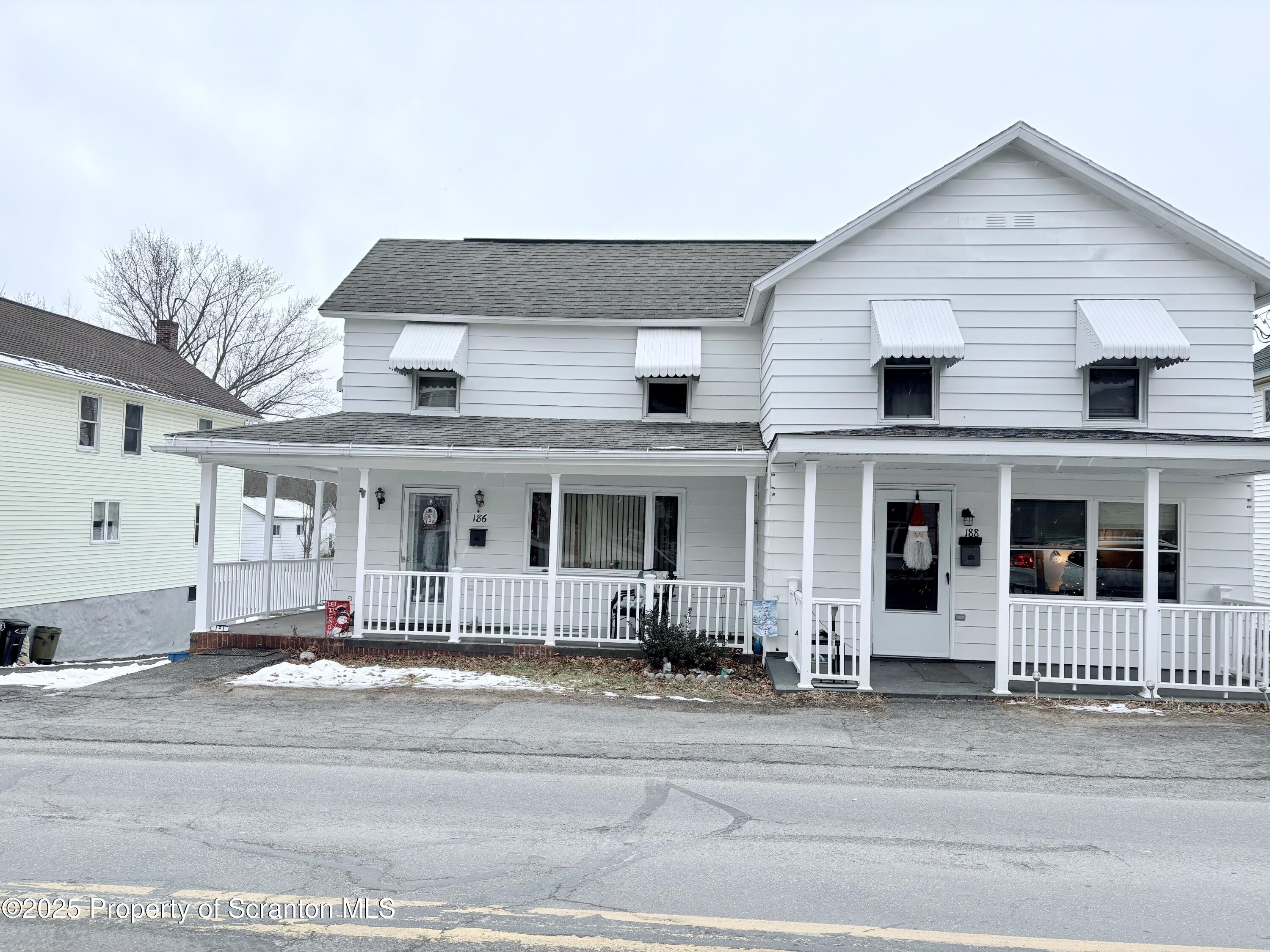 186 Cemetery Street Archbald, PA 18403 - Photo 2 of 28 a front view of a house