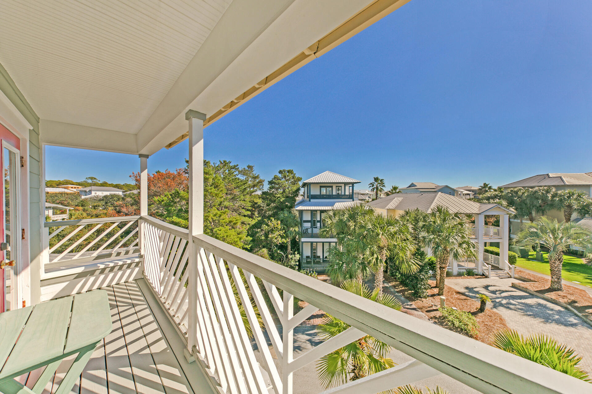 88 East Blue Crab Loop Panama City Beach, FL 32461 - Photo 33 of 55 a view of a balcony with an ocean view