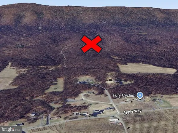 a flag is sitting in the middle of a field