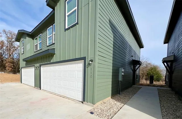a view of a house with a door