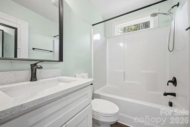 a bathroom with a sink a toilet and a bathtub