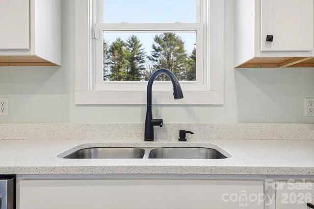 a close view of sink and tap