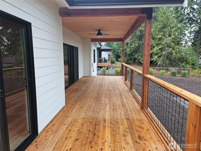 a view of balcony and deck