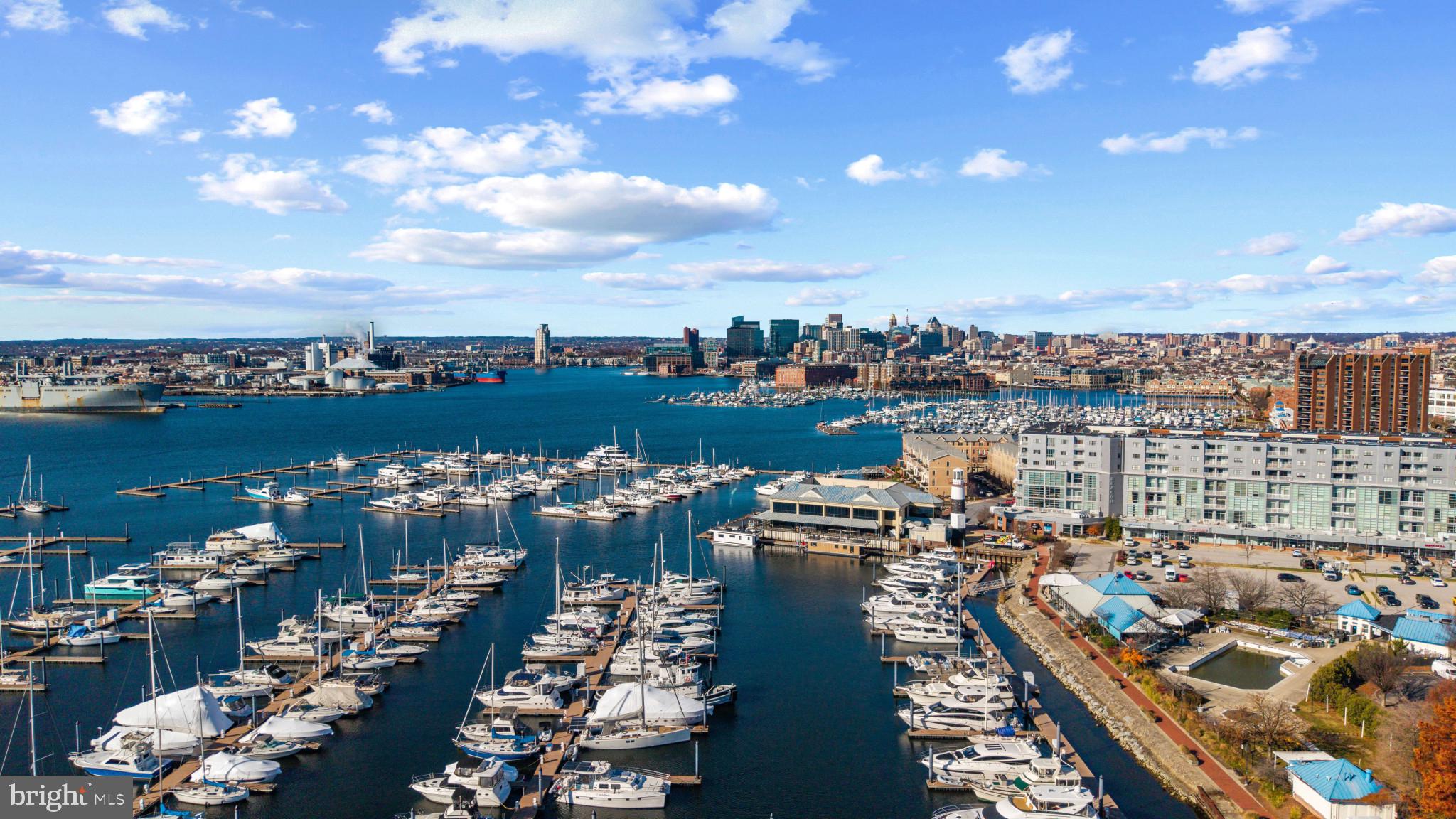 1256 Dockside Circle Baltimore, MD 21224 - Photo 32 of 41 a view of a city and lake