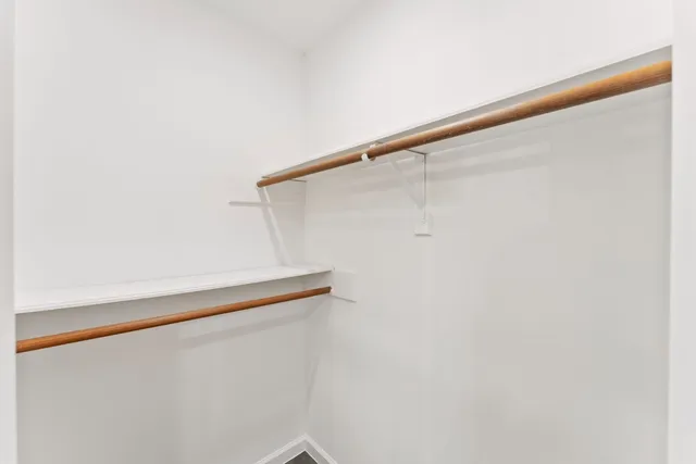 a close up view of racks on the wall