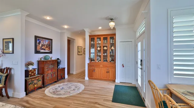 a room with furniture and wooden floor