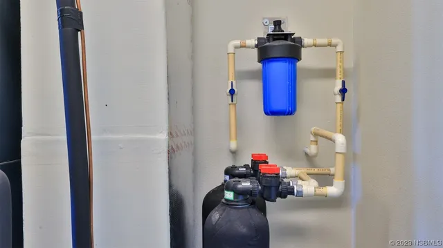 a close view of utility room