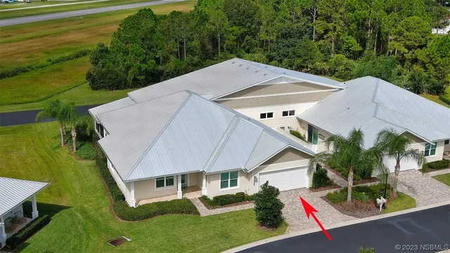 a aerial view of a house