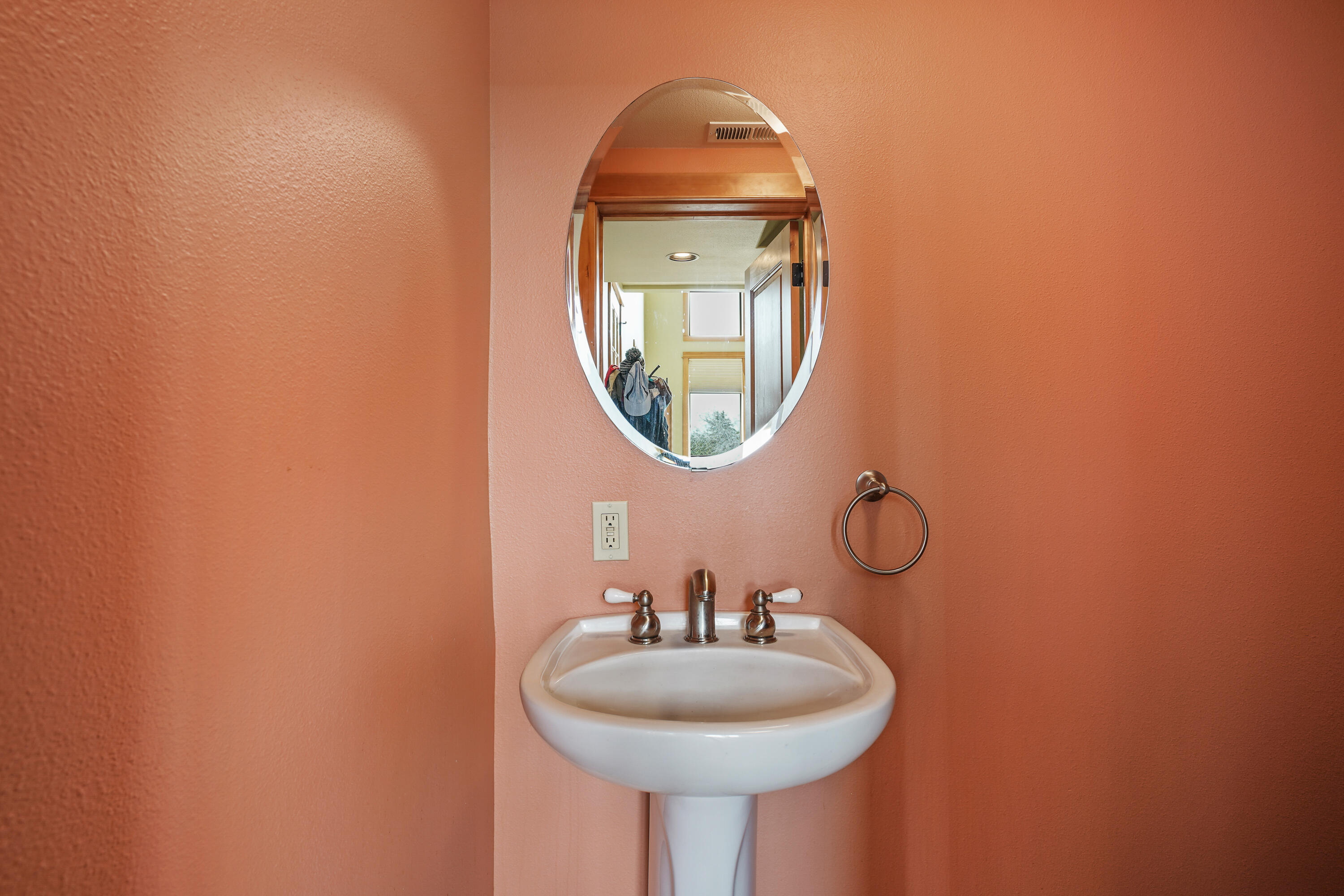 2155 Northwest Awbrey Road Bend, OR 97703 - Photo 18 of 44 a bathroom with a sink and a mirror