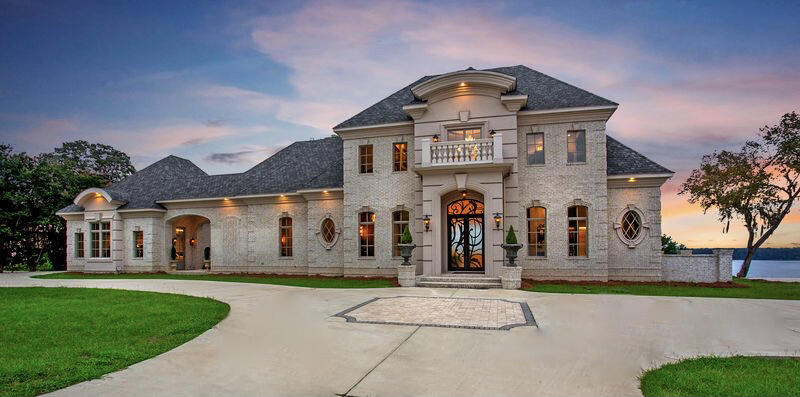 front view of house with a yard