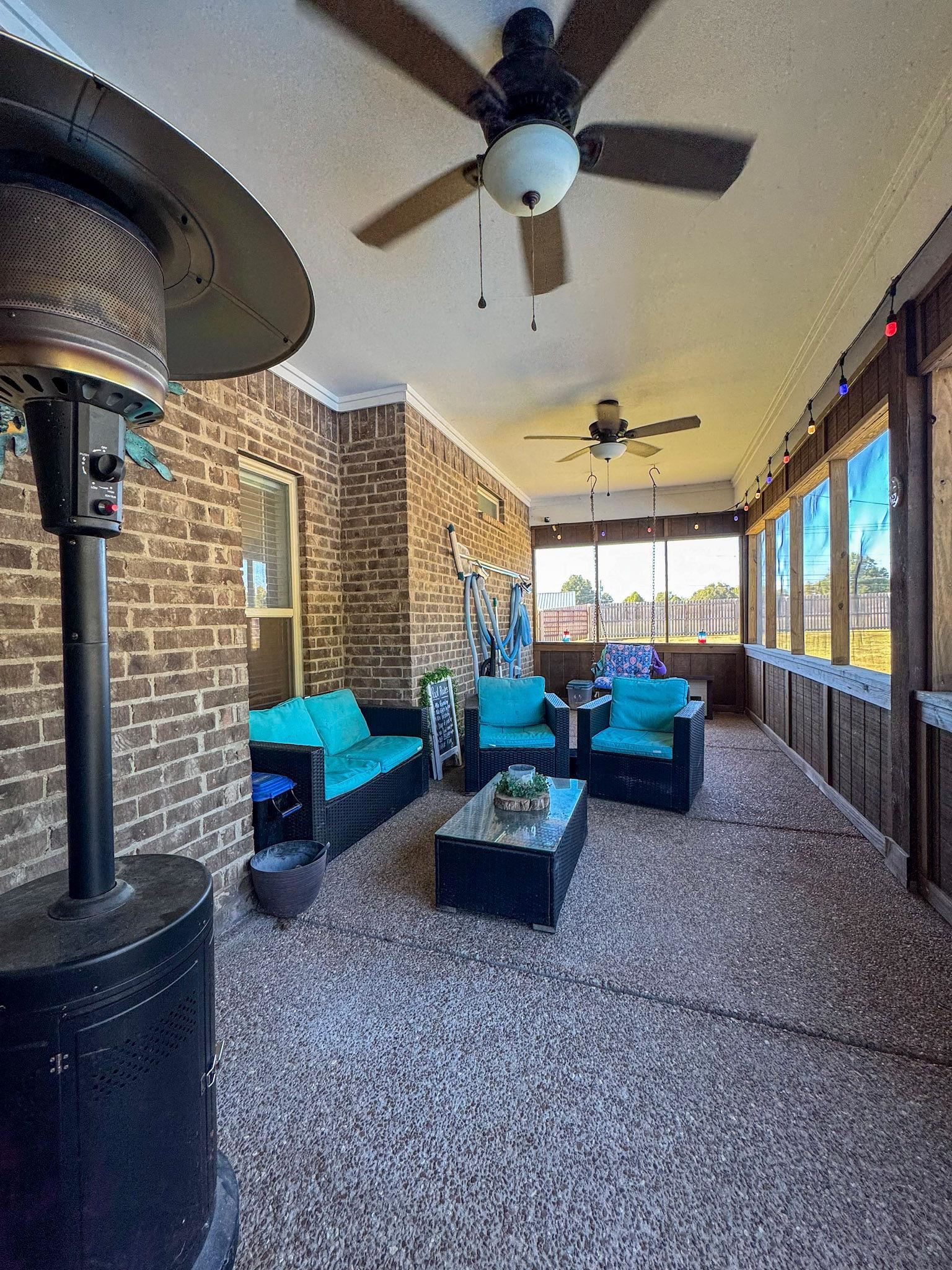 22 Cedar Ridge Cove Atoka, TN 38004 - Photo 26 of 39 View of patio with an outdoor hangout area and ceiling fan