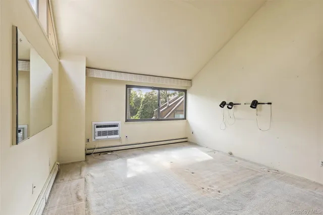 a view of a room with window