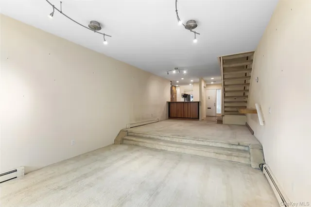 a view of a livingroom with a fireplace
