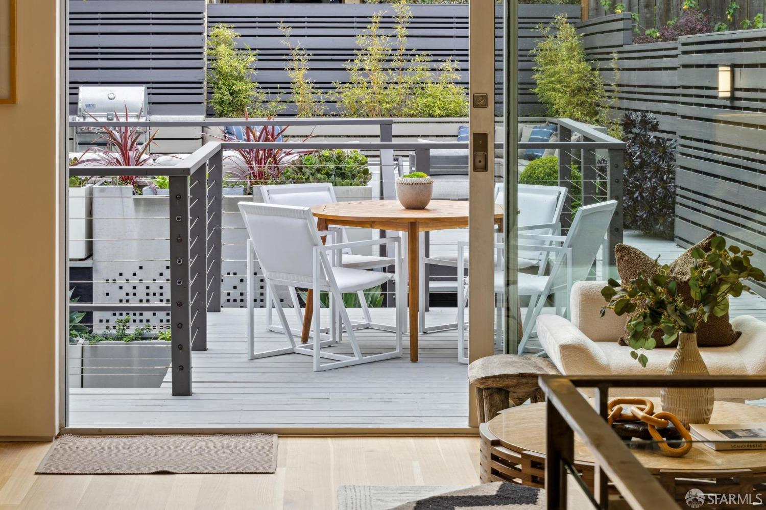 392 Eureka Street San Francisco, CA 94114 - Photo 14 of 74 a view of a chairs and table in a patio