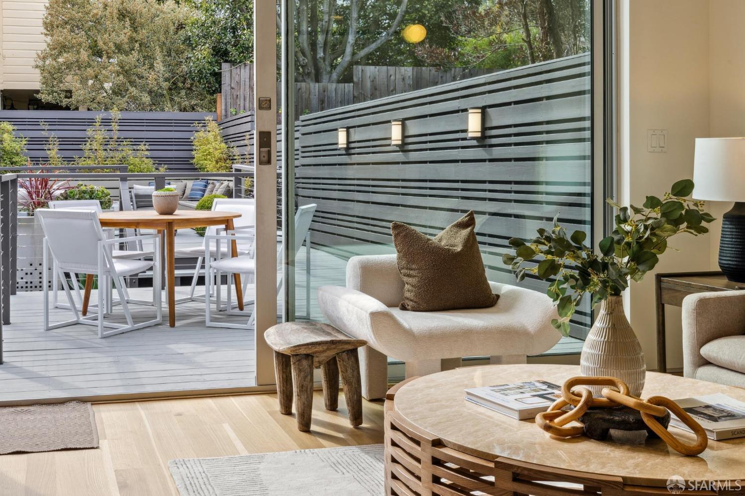 392 Eureka Street San Francisco, CA 94114 - Photo 16 of 74 a backyard of a house with seating space