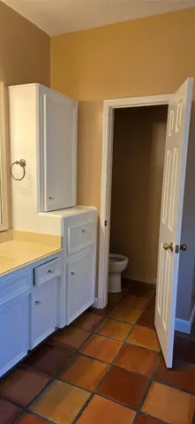 a bathroom with a sink a toilet and a tub