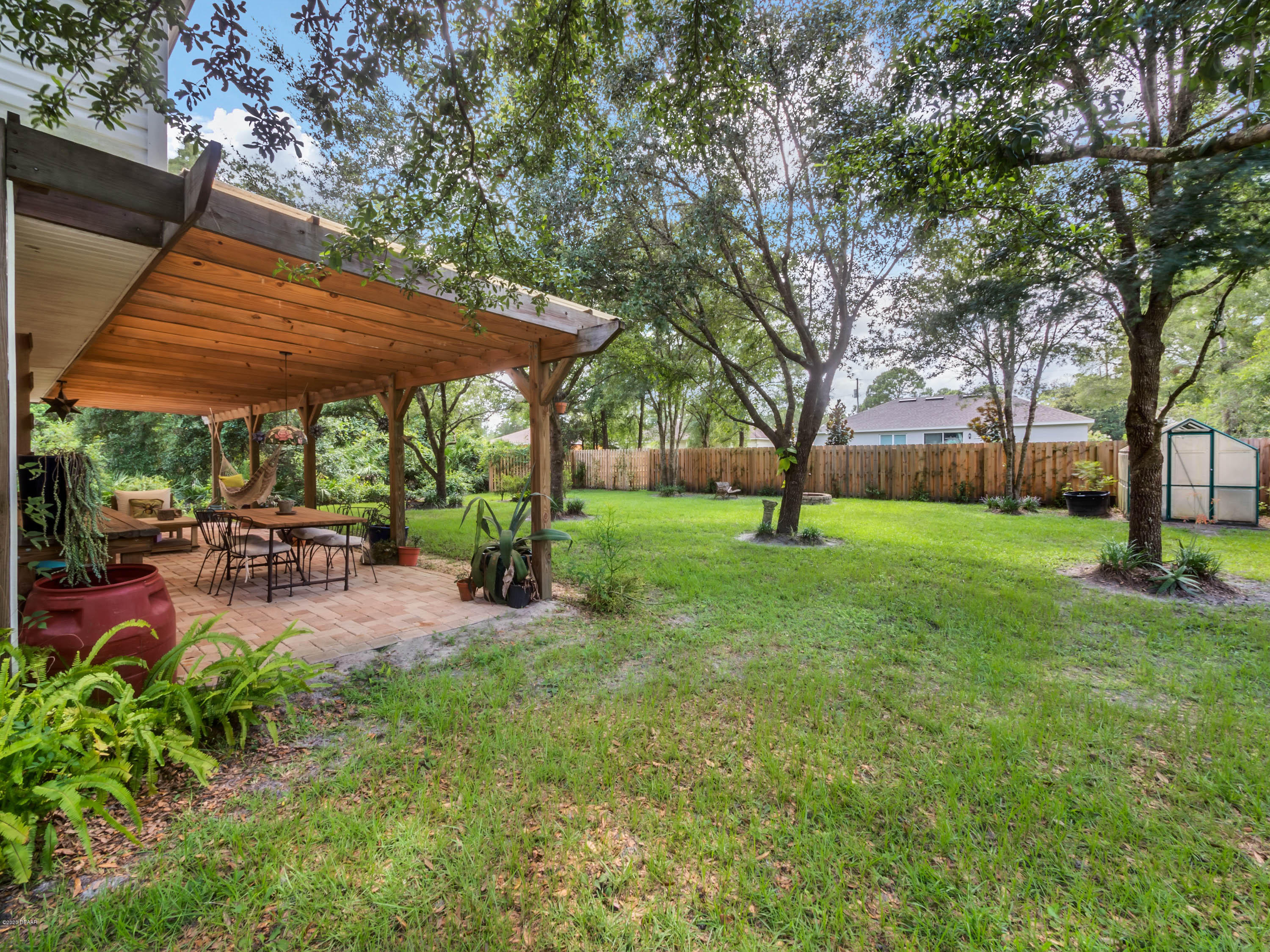 1982 7th Avenue DeLand, FL 32724 - Photo 22 of 36 a view of a backyard with sitting area