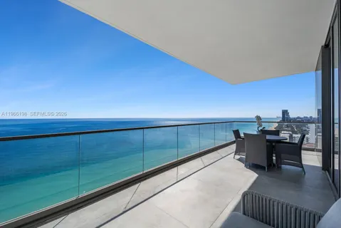 a view of balcony with city view