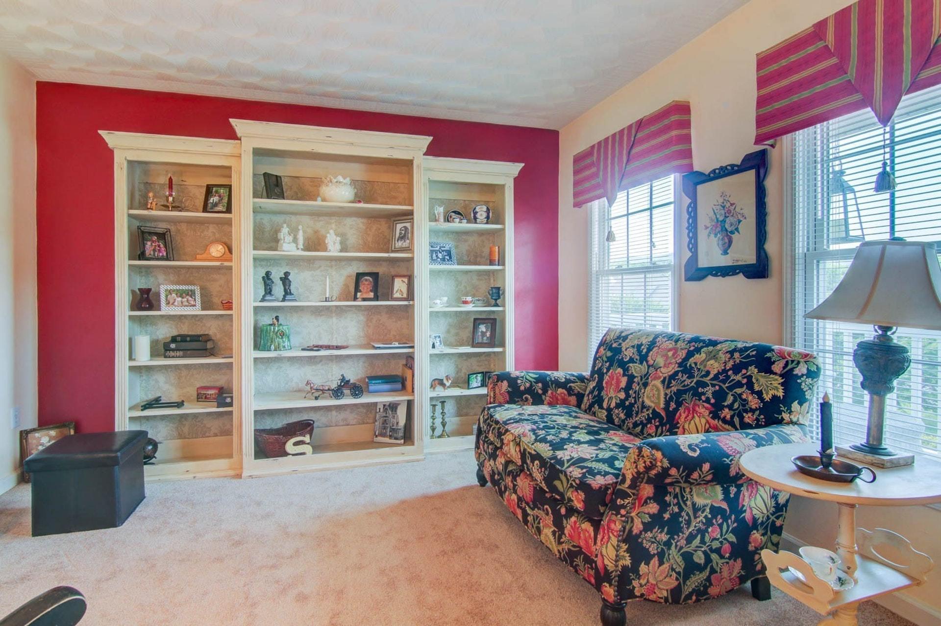 103 Eagle Ridge Roanoke, VA 24012 - Photo 9 of 54 Formal LR w/ Built-in Bookshelves