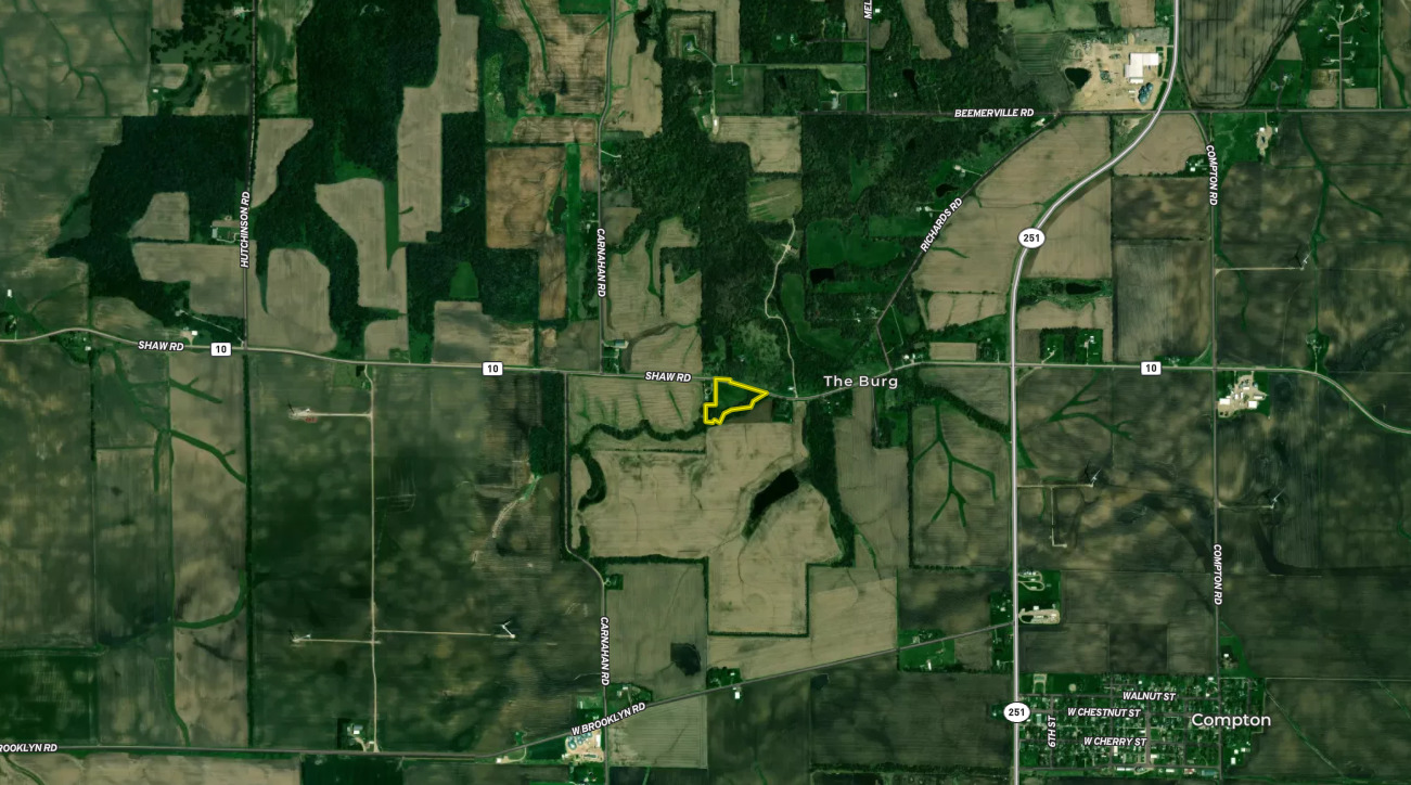 0 Shaw Road Compton, IL 61318 - Photo 24 of 25 an aerial view of a residential houses with outdoor space and trees