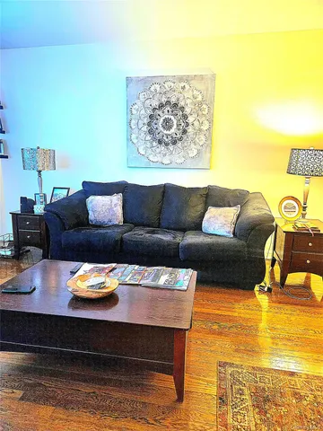 a living room with furniture and a couch