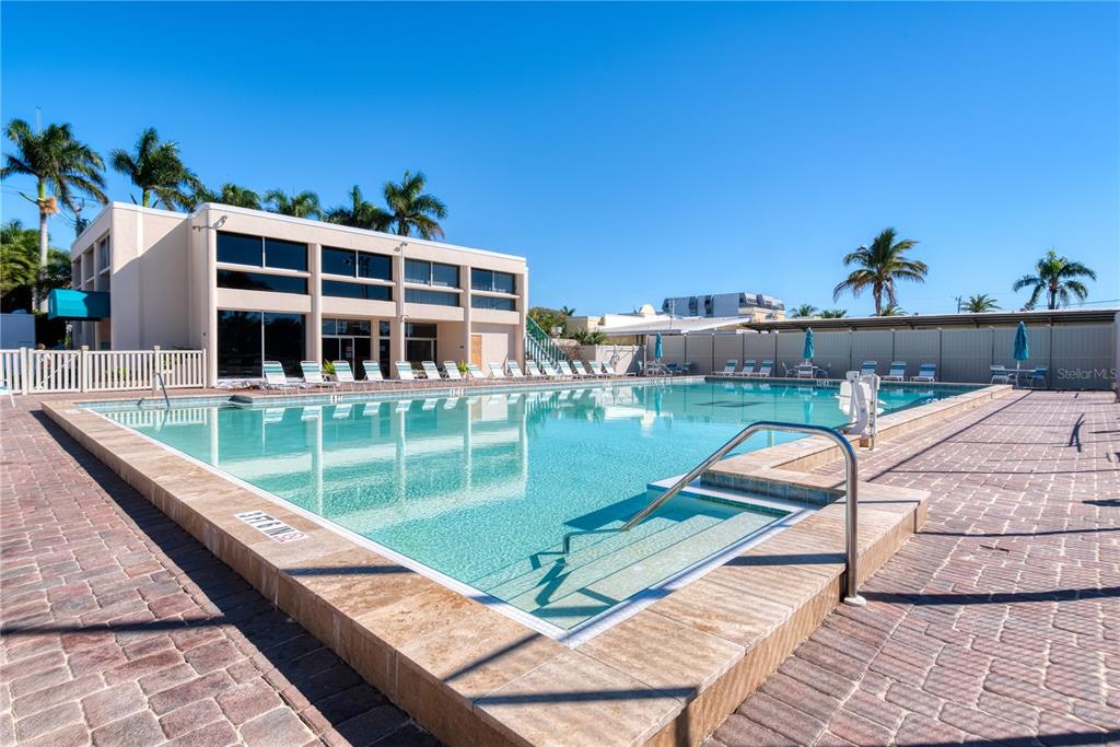 5963 Midnight Pass Road, Unit 332 Sarasota, FL 34242 - Photo 28 of 49 swimming pool view with a seating space