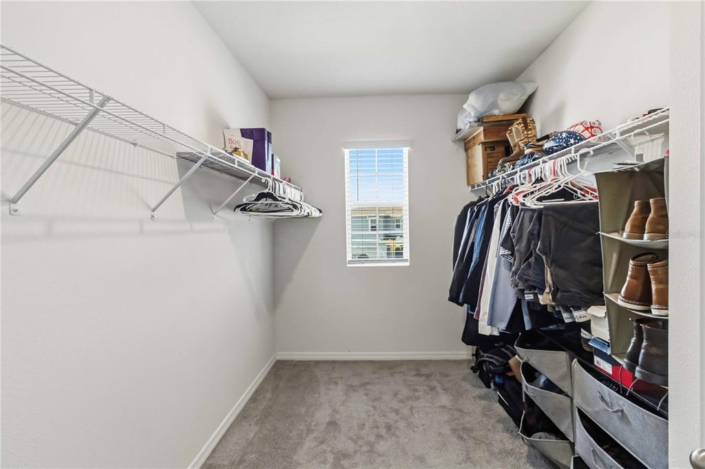 8354 Hardy Bay Loop Wesley Chapel, FL 33545 - Photo 16 of 32 a view of walk in closet with clothes and shoes