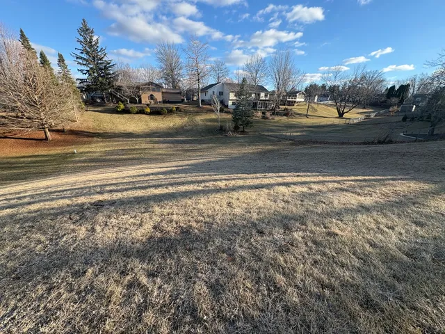 a view of a lake with houses