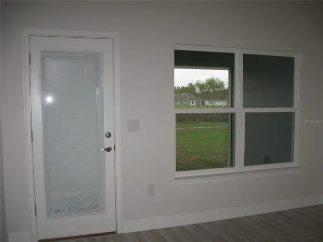 a view of lot of window